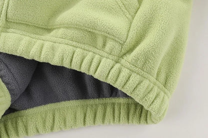 Children’s Thick Fleece Jacket – Zippered Casual Coat