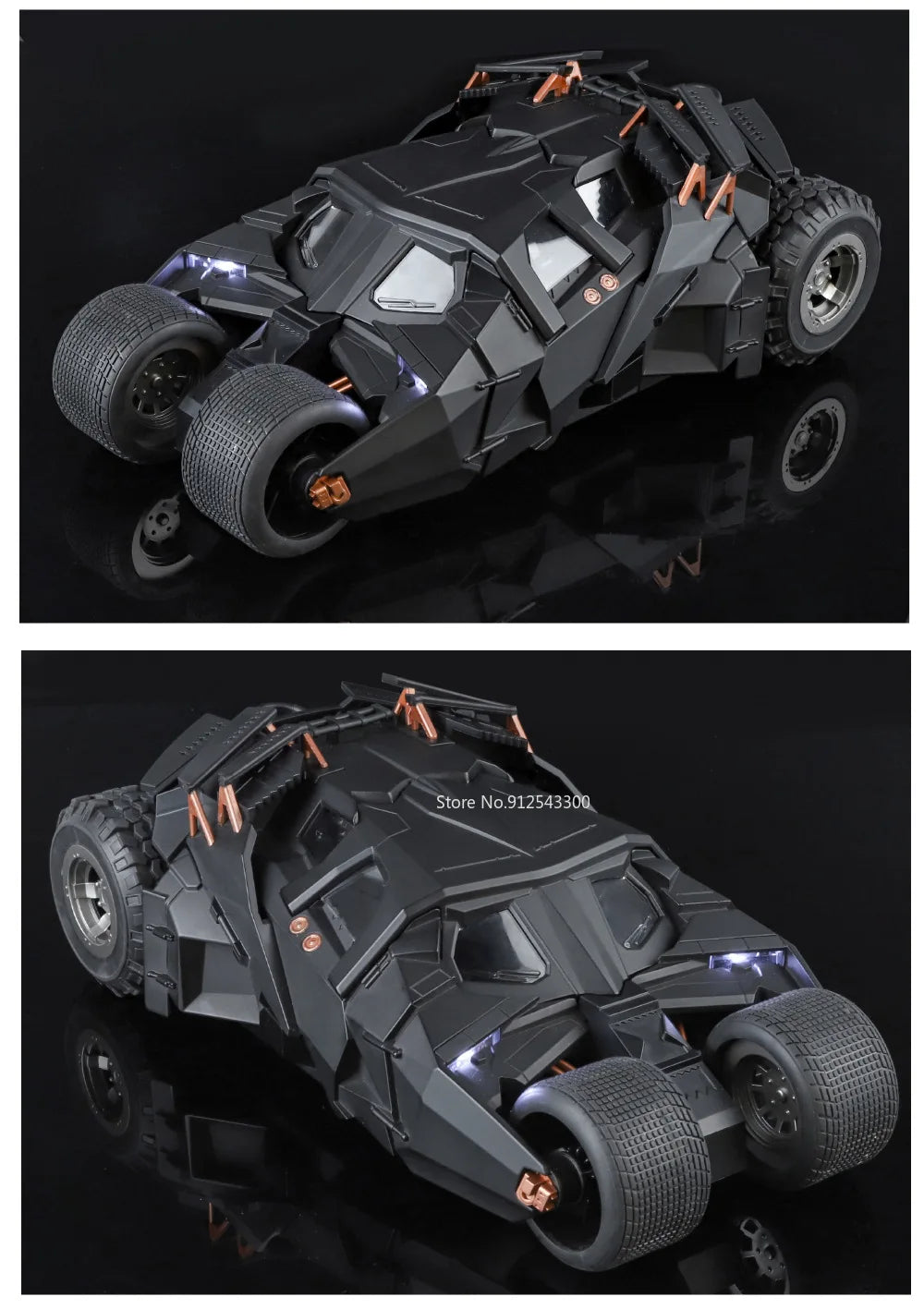 1:18 Alloy Batmobile – Sound & Light Car Model for Fans & Collectors