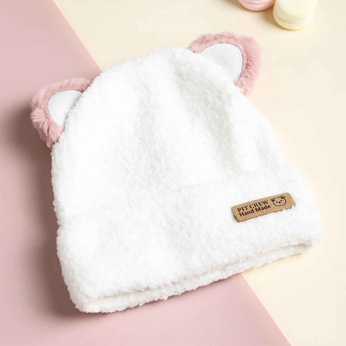 Winter Bear Hat – Windproof Knit for Kids