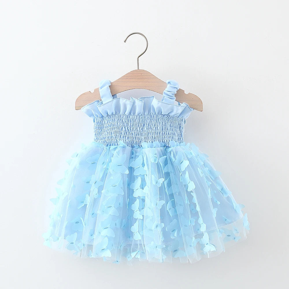 Toddler Girl Embroidered Mesh Party Outfit