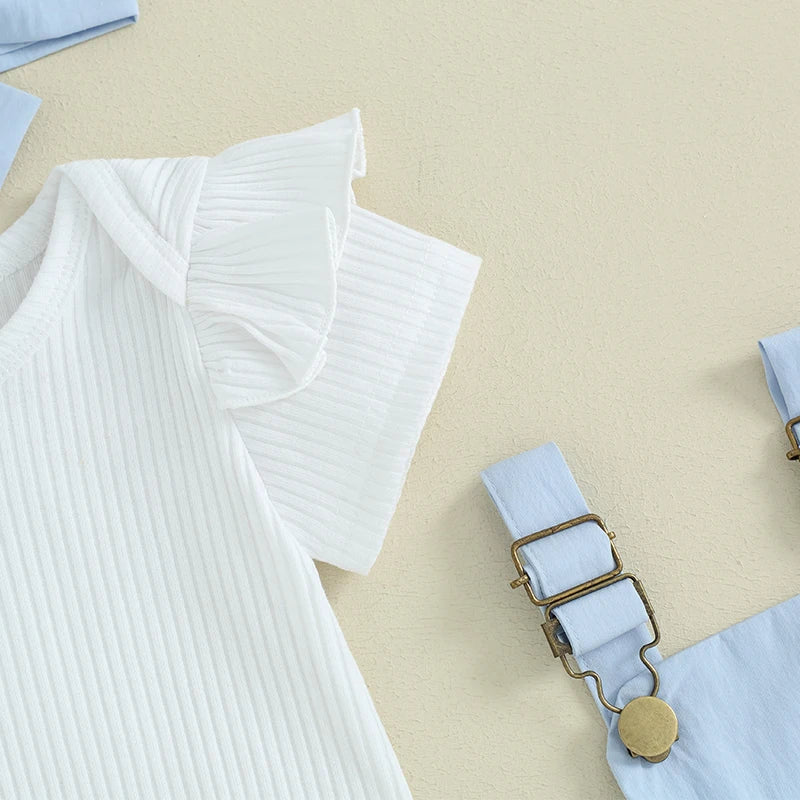 Sweet Baby Girl Summer Clothing Set 3Pcs