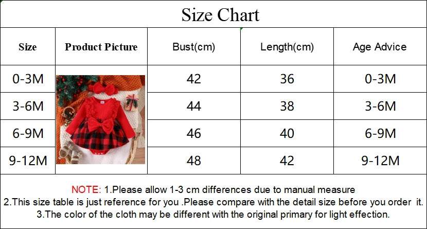 Cute Baby Girl Christmas Party Dress for Infants