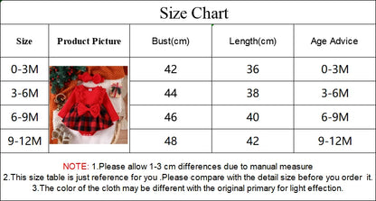 Cute Baby Girl Christmas Party Dress for Infants