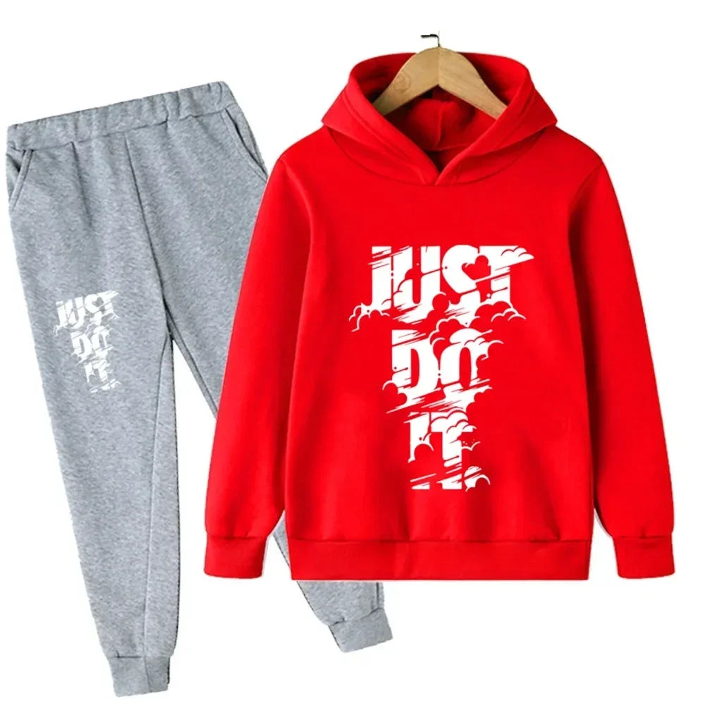 Kids' Casual Sportswear Set: Stylish Comfort for Everyday Fun