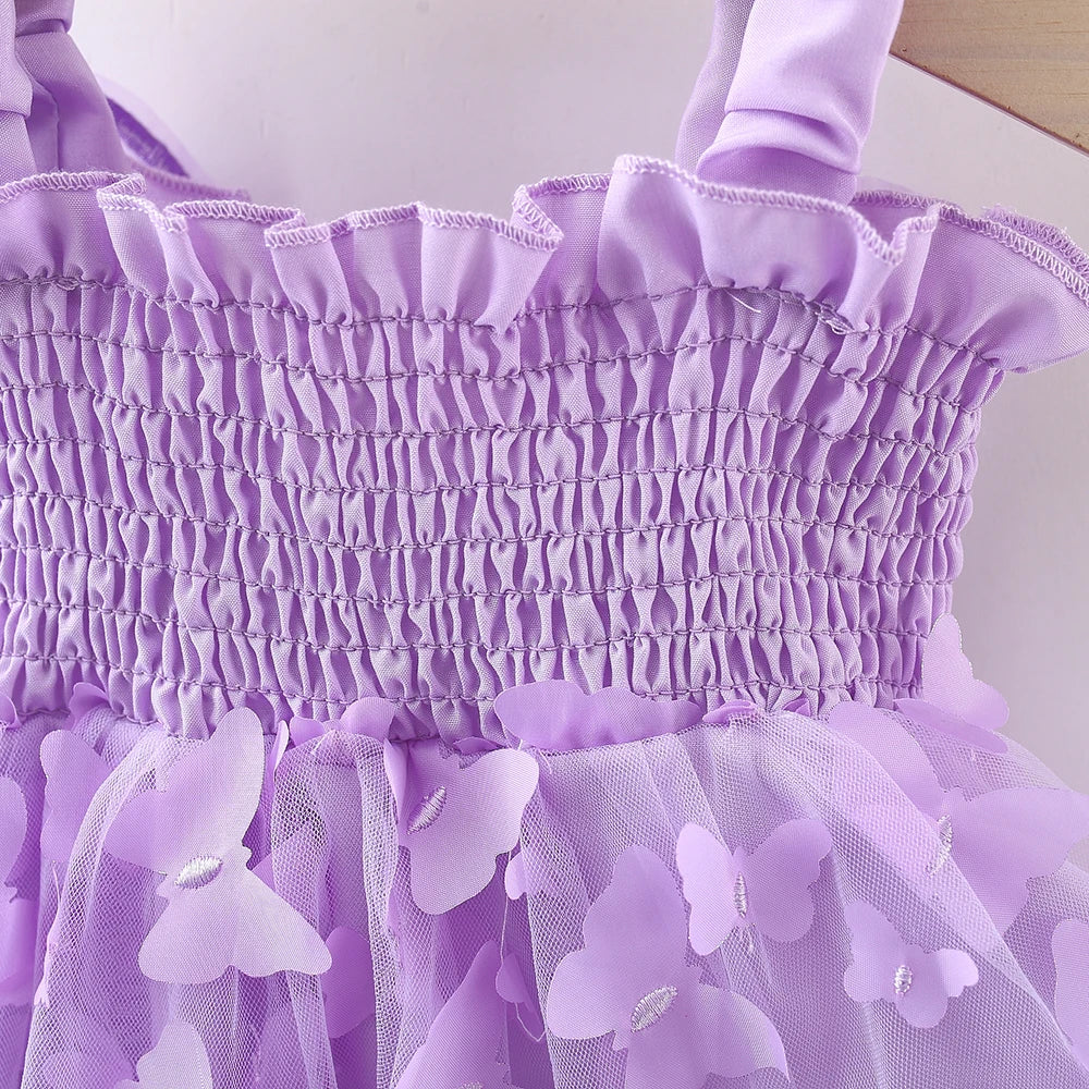 Toddler Girl Embroidered Mesh Party Outfit