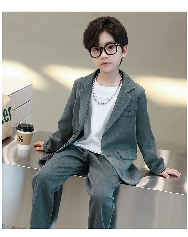 Children’s Elegant Blazer Set – Boys’ Formal Outfit for Parties & Events
