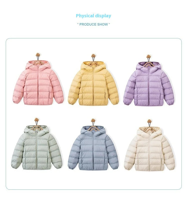 Kids’ Lightweight Duck Down Jacket – Fall & Winter