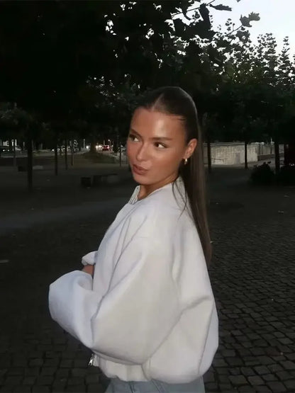 Retro Revival: Soft Bomber Jacket for Women