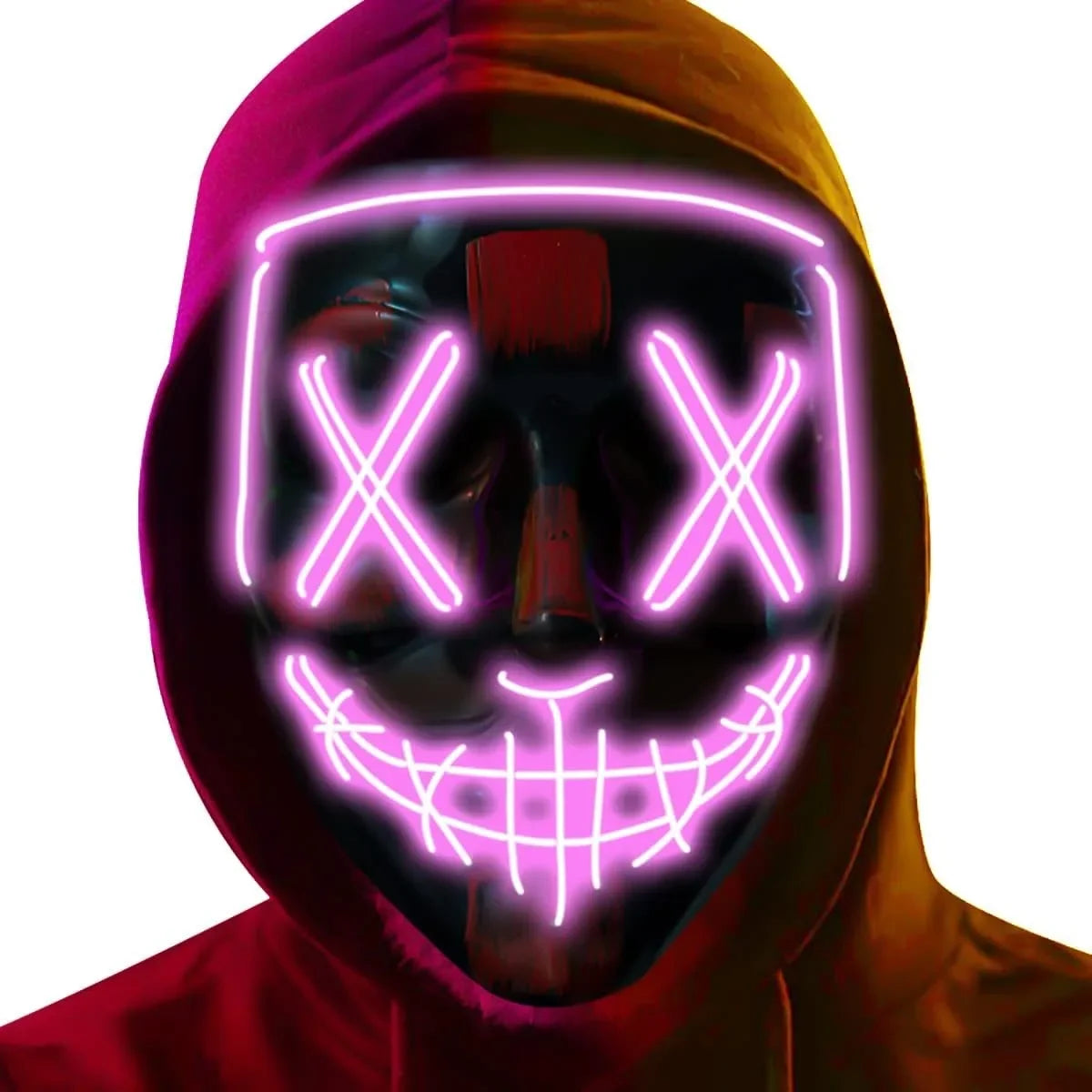 Halloween LED Mask – Poptrend Light-Up Scary Costume Accessory