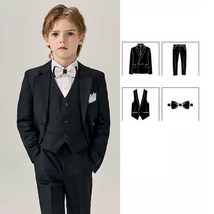 Boys’ Stylish Formal Wear – Green Blazer Set for Special Occasions
