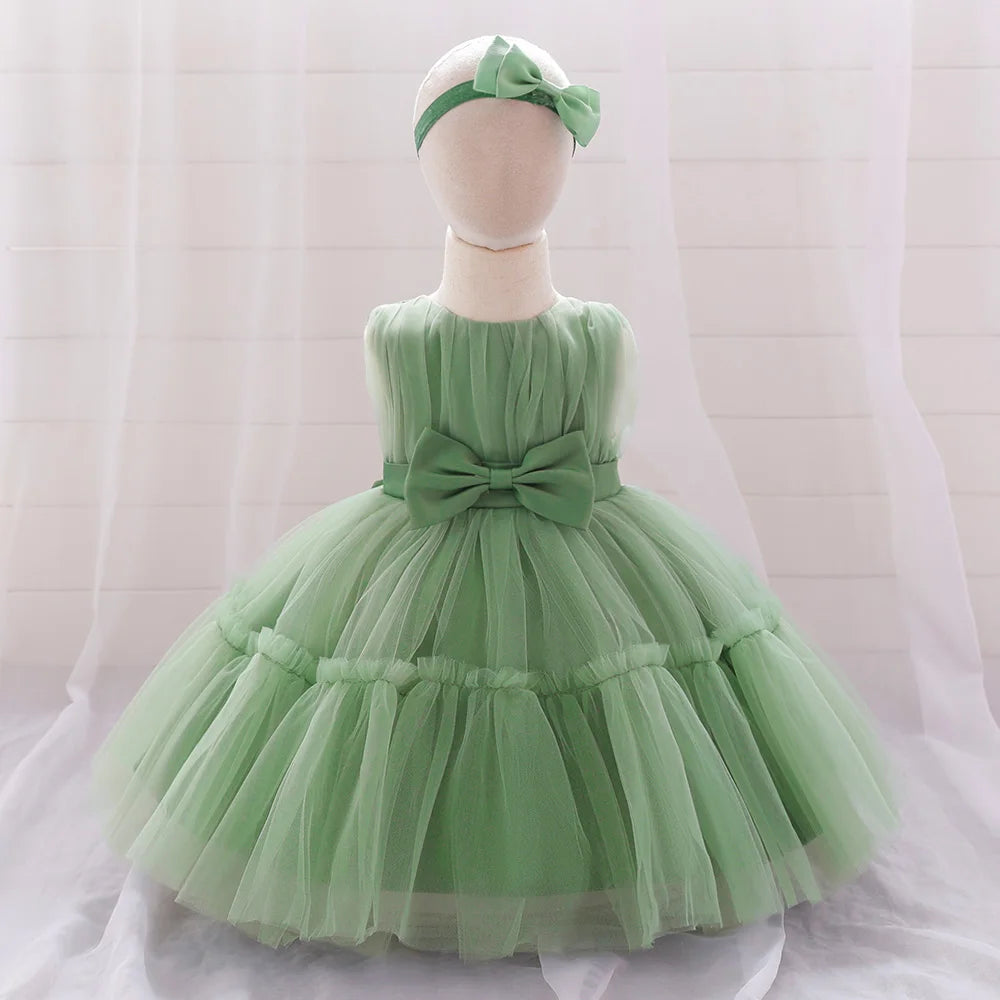 Baby Girl 1st Birthday Dress – Tulle Princess Gown