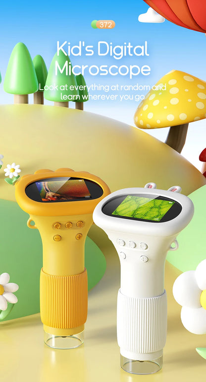 Kids Science Microscope 1000X – 200 Megapixel Digital Magnifier with LED