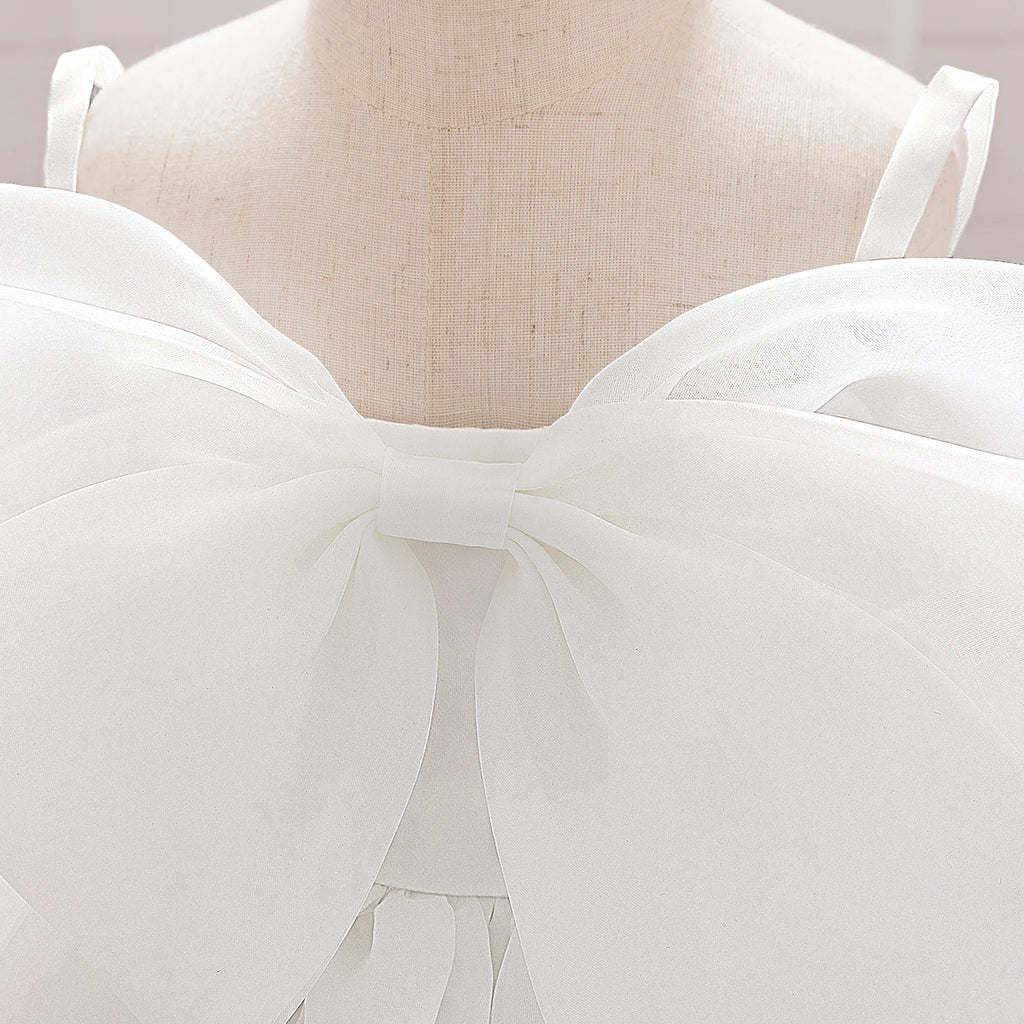 Baby Girl Baptism Dress – 1st Birthday Pink Gown