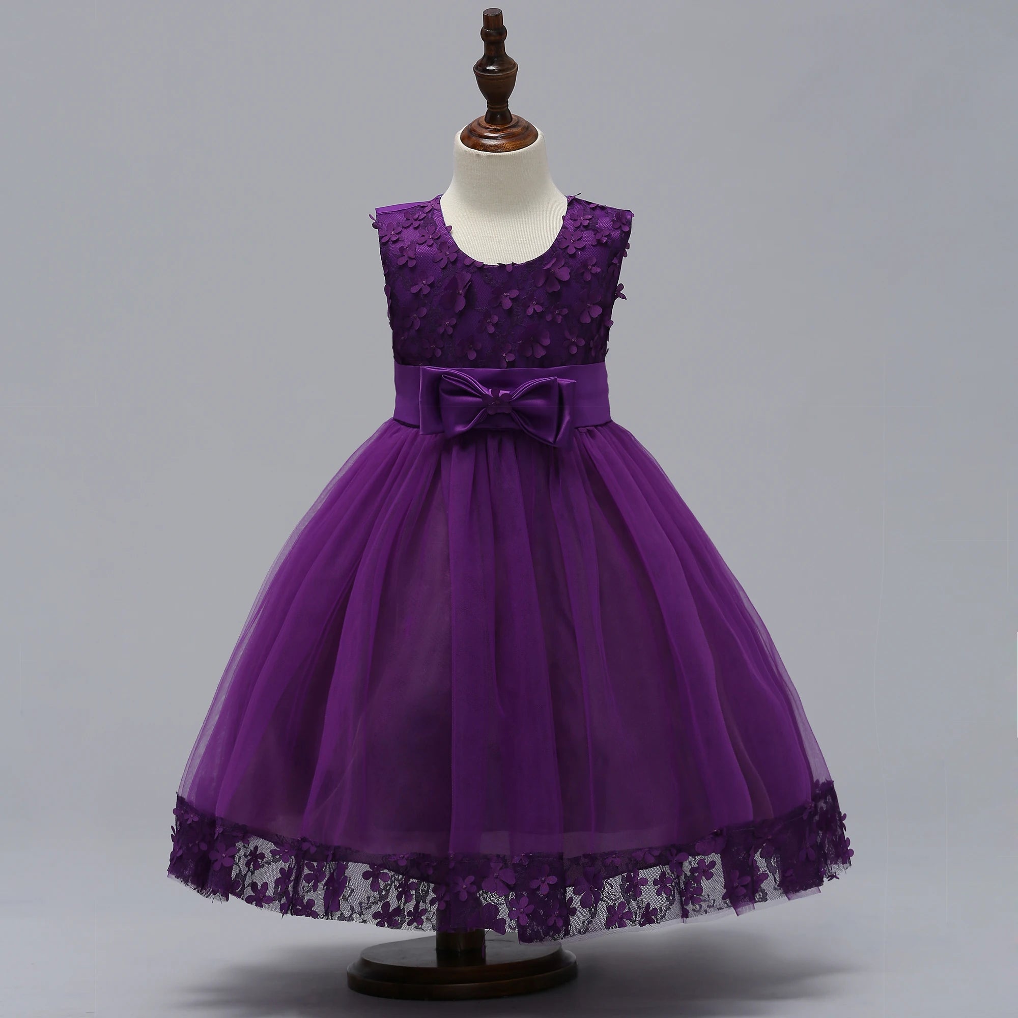 Girls' Wedding & Party Dress – Elegant Tulle Gown
