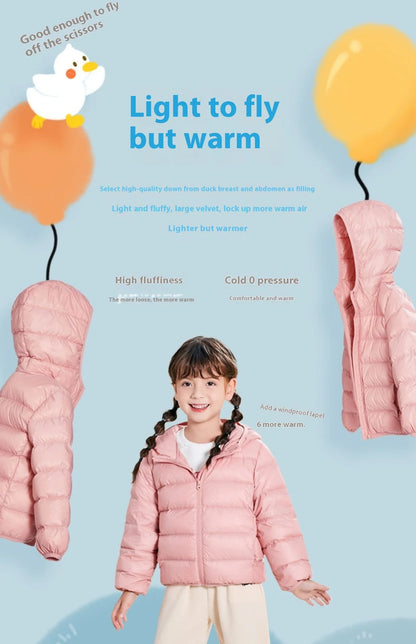 Kids’ Lightweight Duck Down Jacket – Fall & Winter