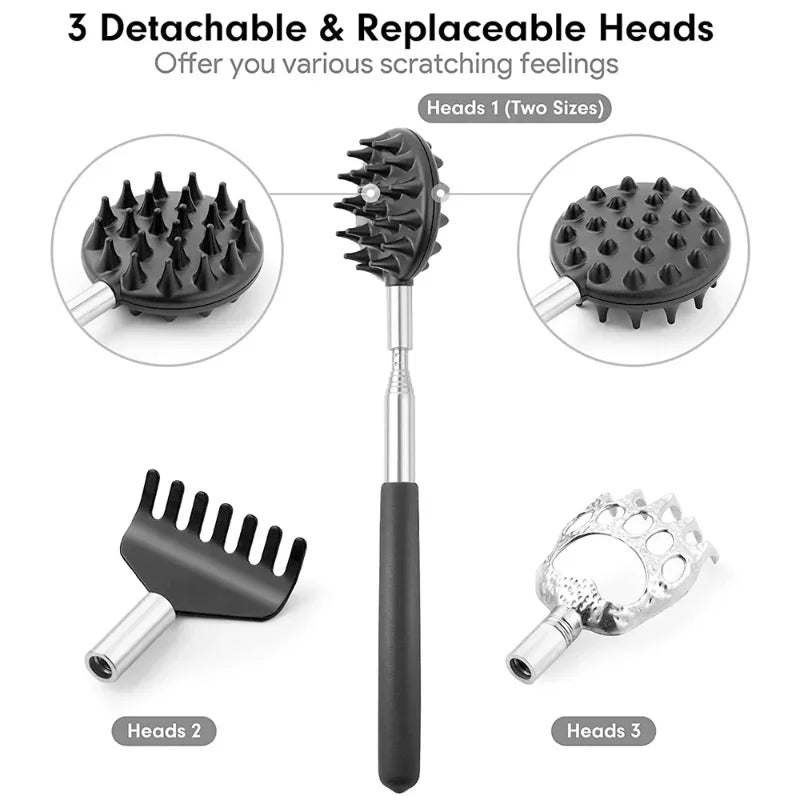 3-Piece Telescopic Back Scratcher Set