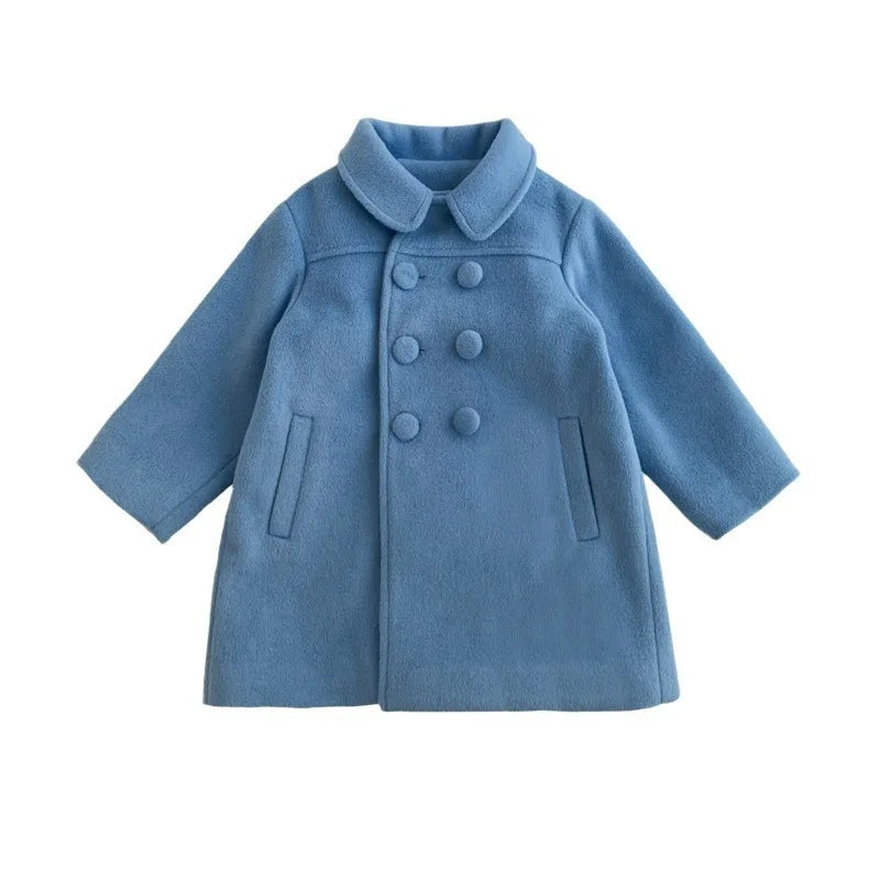 Warm Baby Girl Coat – Double-Breasted Winter Fashion
