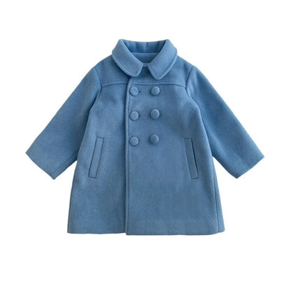 Warm Baby Girl Coat – Double-Breasted Winter Fashion