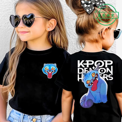 Saja Kpop Demon Hunters Boys Tee – Summer Cartoon Cotton Shirt