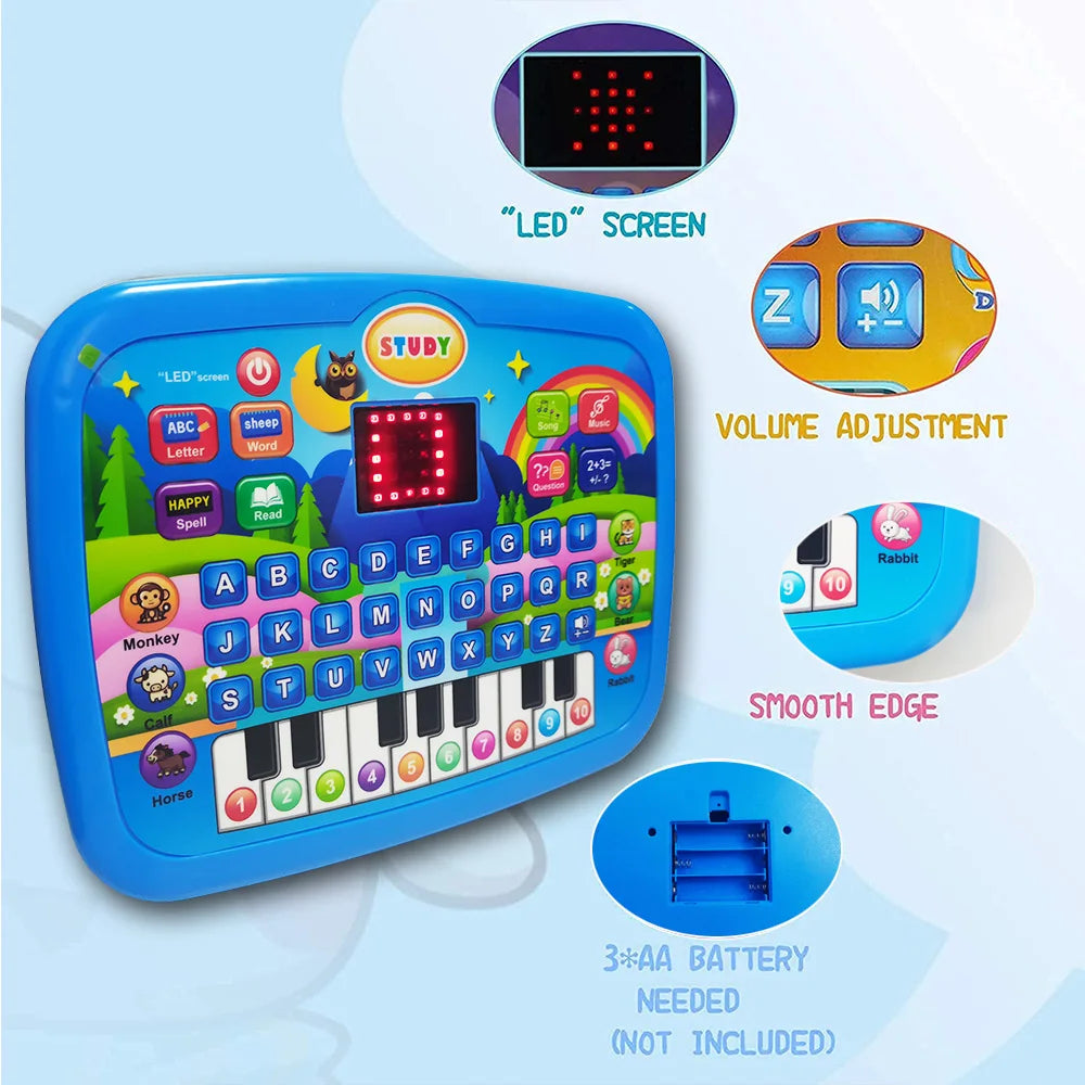 Kids’ Learning Tablet – Literacy, Math & Music Educational Toy