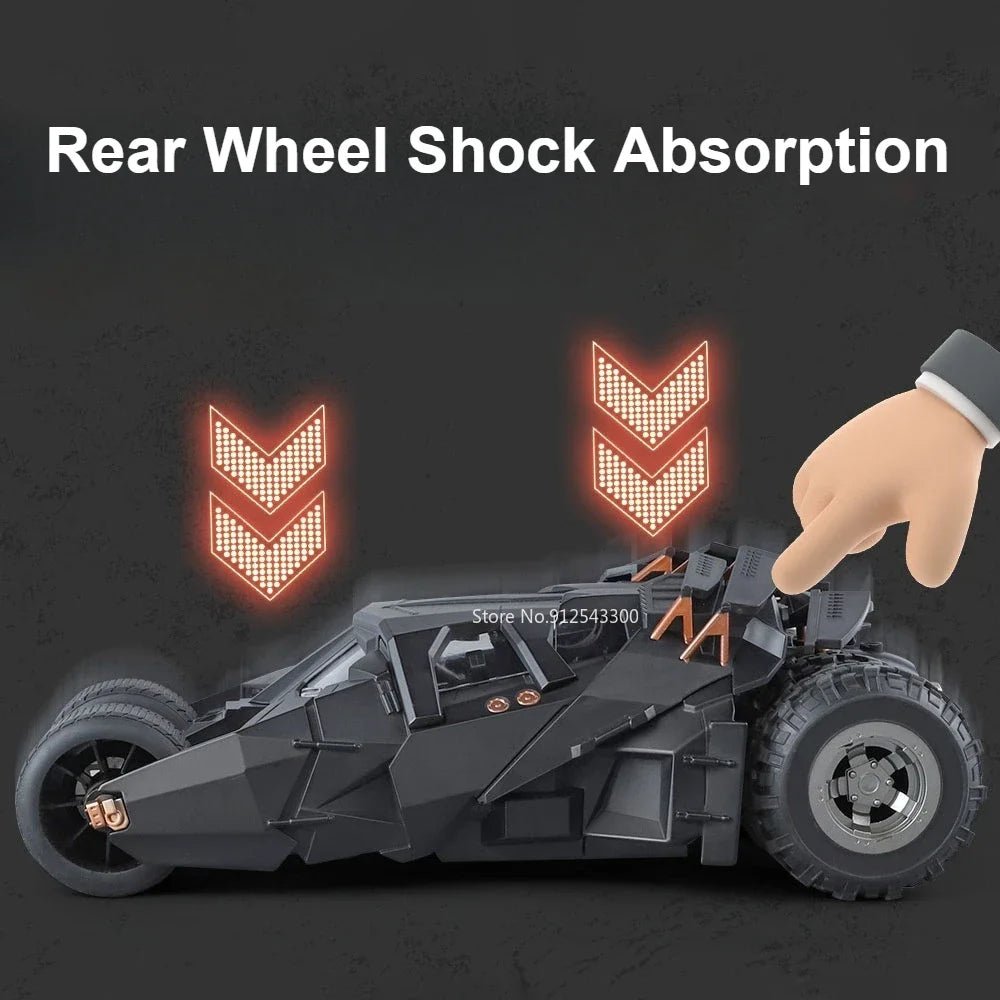 1:18 Alloy Batmobile – Sound & Light Car Model for Fans & Collectors