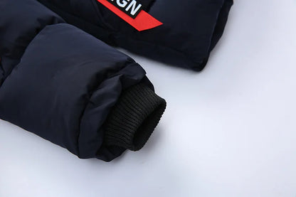 Boys' Winter Coat with Fur Hood – Warm, Plush-Lined Jacket (2–8 Years)