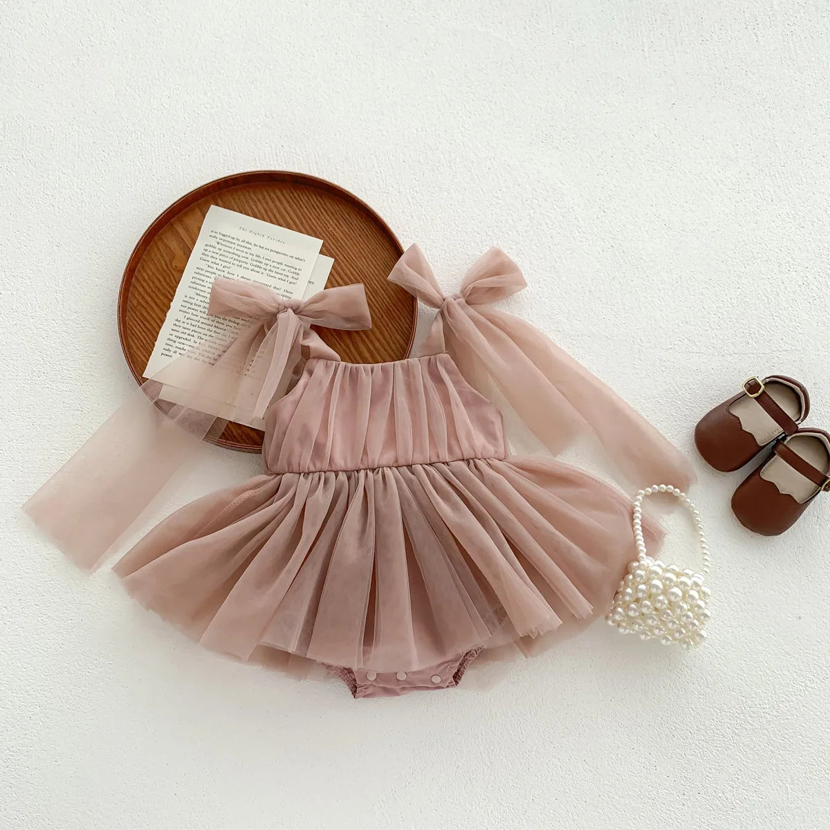 Baby Girl Summer Party Romper Set