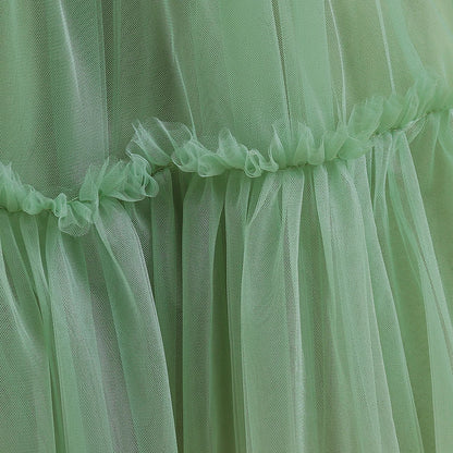 Girls Party Dress – White Tulle Wedding Gown