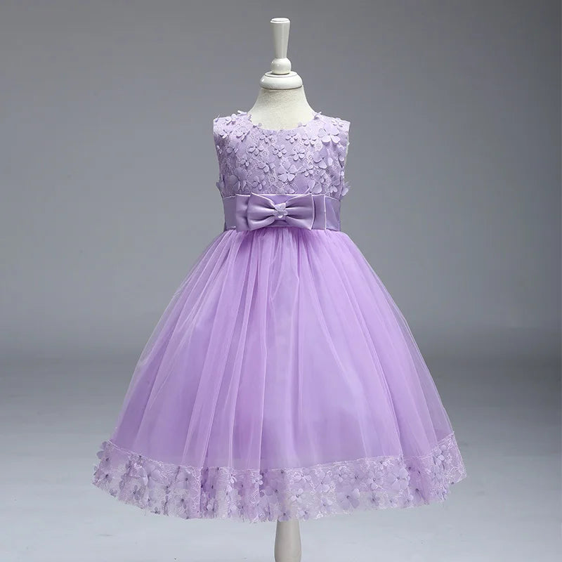 Girls' Wedding & Party Dress – Elegant Tulle Gown