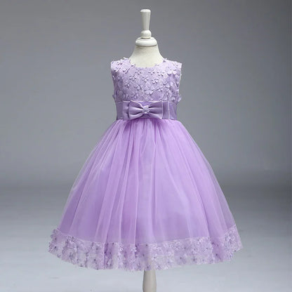 Girls' Wedding & Party Dress – Elegant Tulle Gown