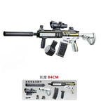 Ultra Shoppings M416 Classic Manual Gel Ball Gun with elastic gel for boys, outdoor toy perfect for holidays and Christmas activities.
