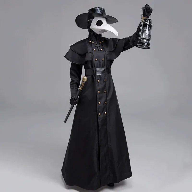 Wizard & Monk Robe – Gothic Plague Doctor Halloween Costume