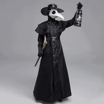 Wizard & Monk Robe – Gothic Plague Doctor Halloween Costume
