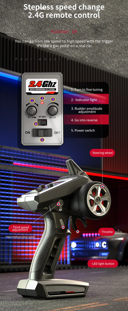 1:16 ZLL SG116 RC Car – Brushless 4WD Off-Road Drift Racing Toy