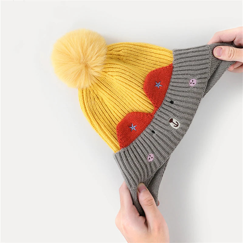 Warm Knit Bear Hat – Baby & Toddler Cap
