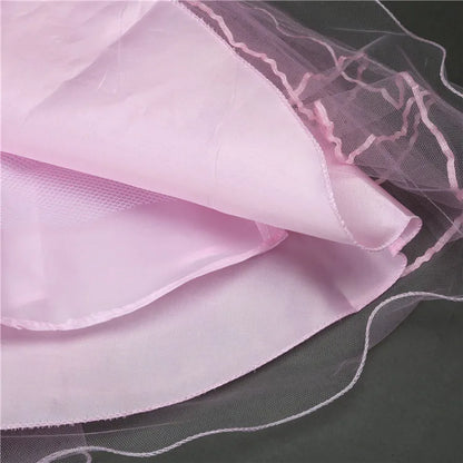 Elegant Mesh Skirt Dress for Girls – Wedding & Party