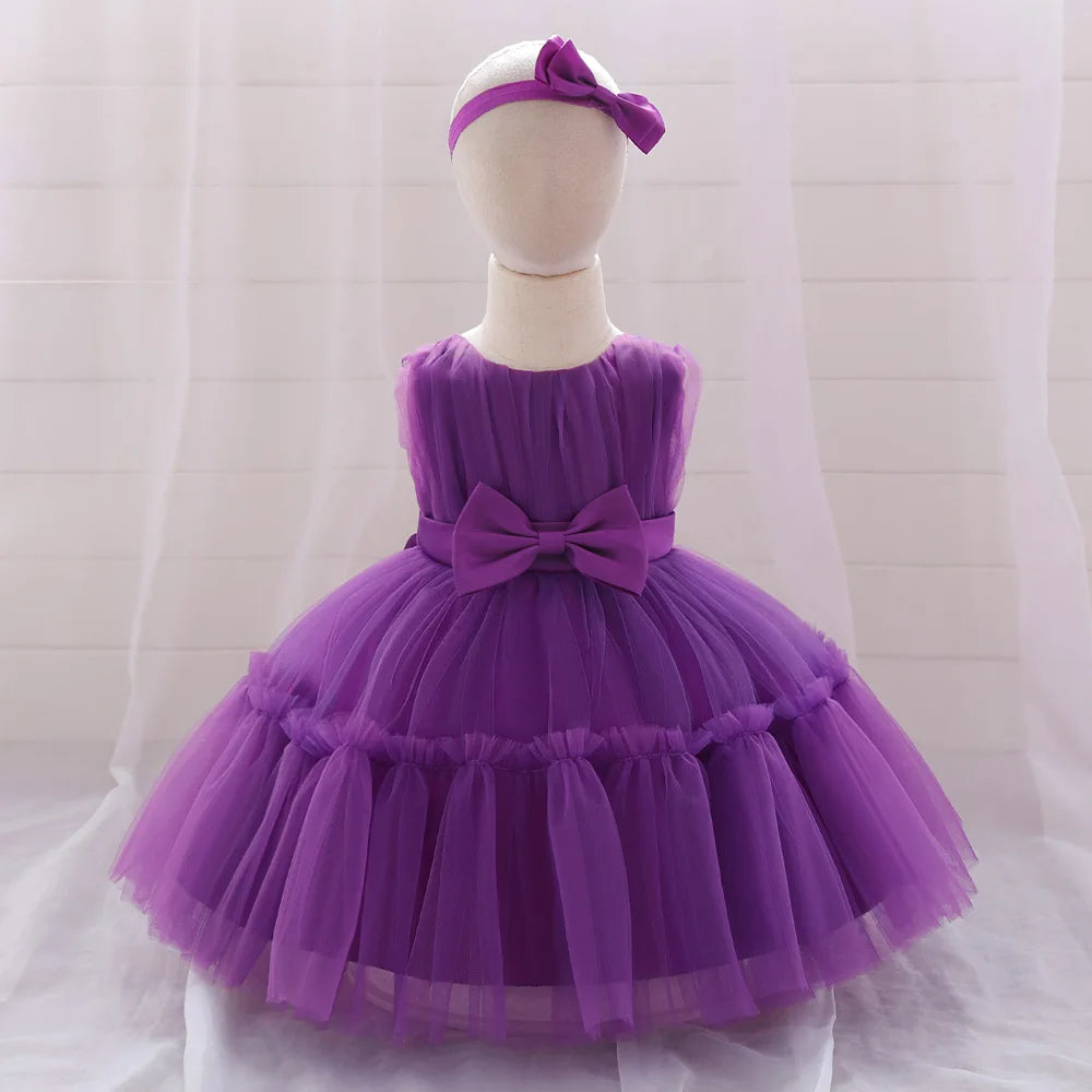 Baby Girl 1st Birthday Dress – Tulle Princess Gown