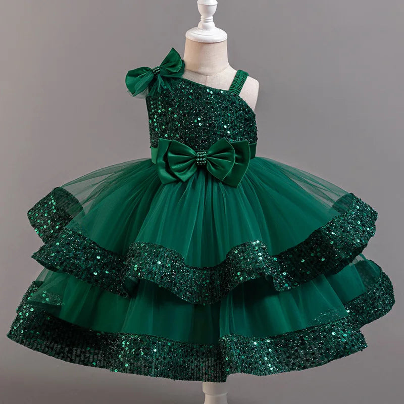 Infant Sleeveless Sequin Dress – Wedding Outfit