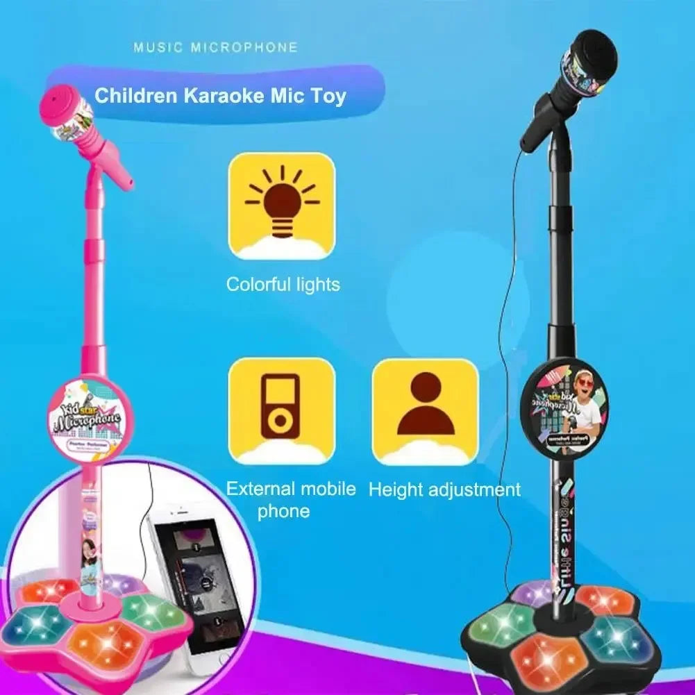 Kids’ Karaoke Microphone with Stand – Musical Educational Toy