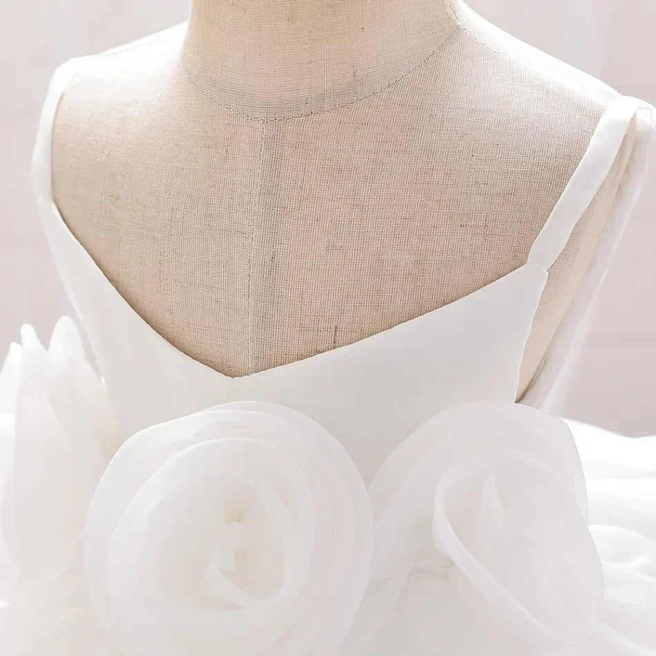 Kids Wedding Dress – Sleeveless Flower Girl Gown