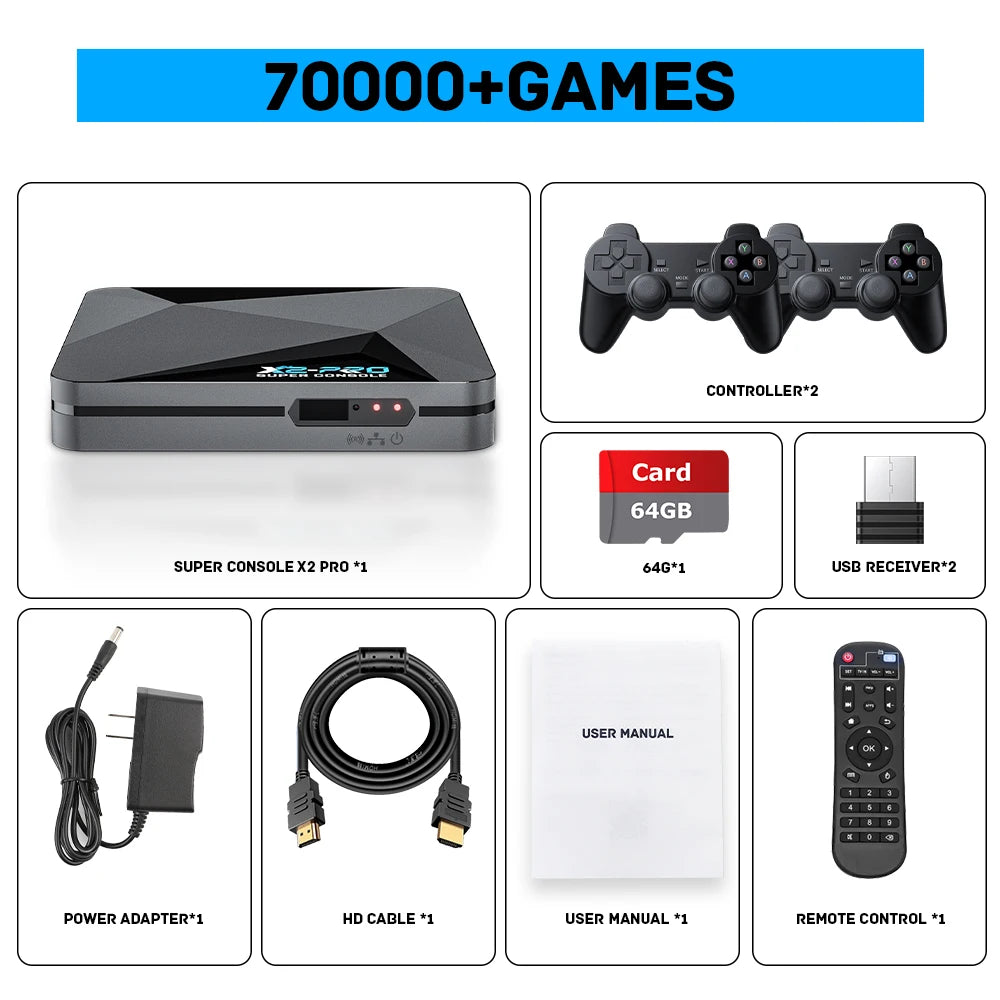 Super Console X2 Pro – 90,000 Games in One Box