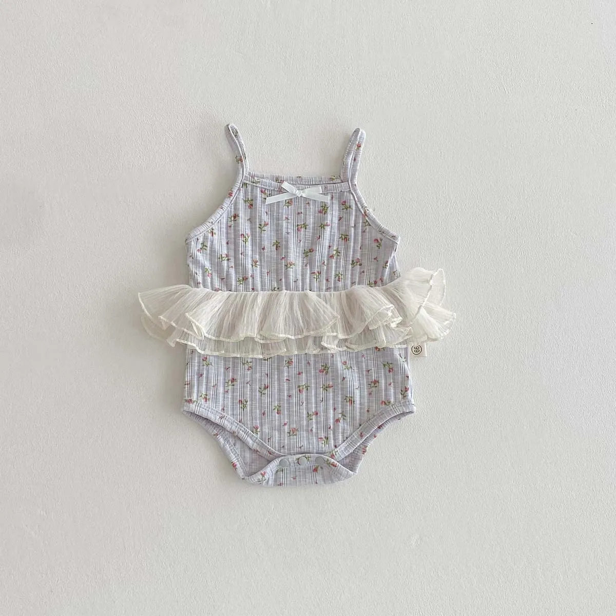 Baby Girl Floral Lace Romper Summer Outfit