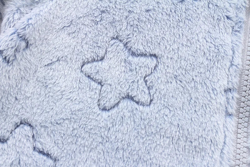 Soft Flannel Baby Romper – 0–12M Warmth