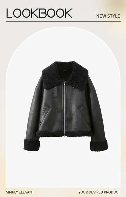 Double-Sided Biker Jacket – Long Sleeve & Collared