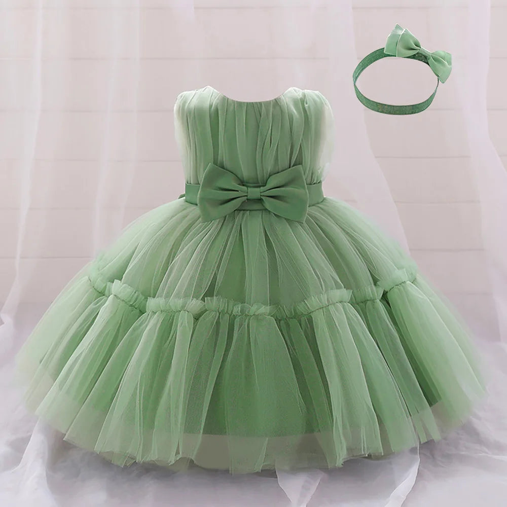 Baby Girl 1st Birthday Dress – Tulle Princess Gown