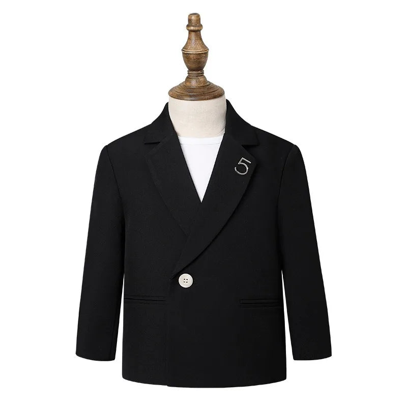 Classic Boys’ Suit – Wedding & Party Blazer Set for Kids 4–12Y