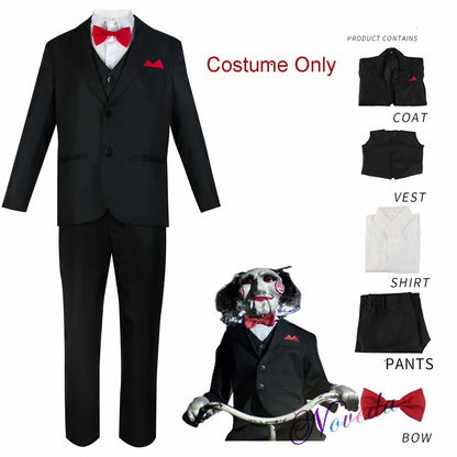 Full Set Jigsaw Costume – Saw Horror Movie Cosplay for Halloween