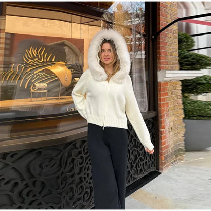 Fashionable Ladies’ Sweater Coat – 2025 Autumn New