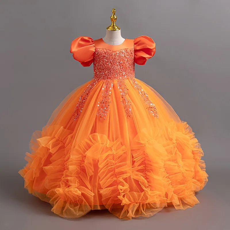 Beautiful Embroidered Dress for Girls 4–12 Years