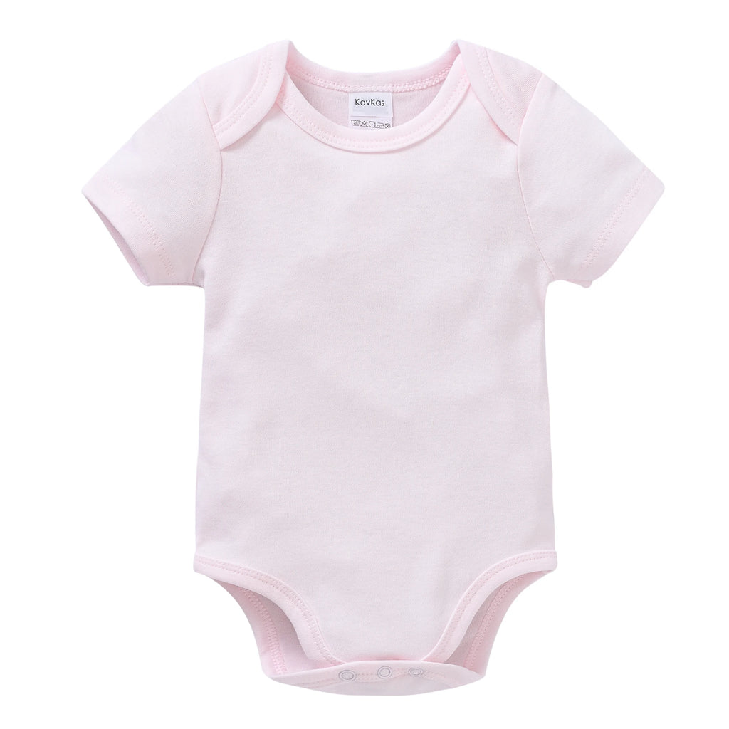 Short Sleeve Baby Bodysuit – Soft Cotton (0–24M)